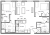 2 Bedroom Floor Plan at South Summit Estates in Phoenix Arizona